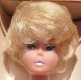 Bubble Cut Platinum Blonde White Lips Barbie Mattel Doll 1965