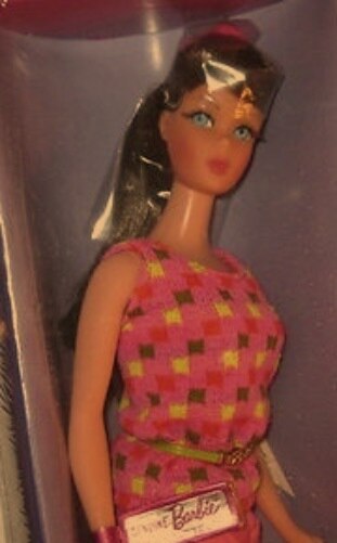Mattel Twist 'N Turn Brunette Hair Barbie Doll in Box 1967