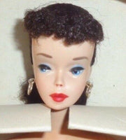 Vintage Mattel Barbie #3 Brunette Ponytail Doll in Original Box 1959 Brown Hair