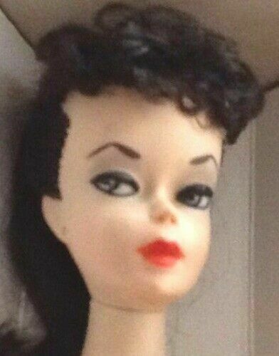 Brunette Ponytail Barbie #2 Doll Mattel in Box 1959 with Accessories