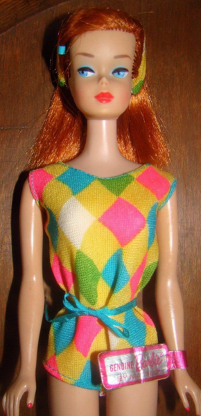 Mattel Color Magic Ruby Red Midnight Black Hair Barbie Doll Not Used in Closet Box