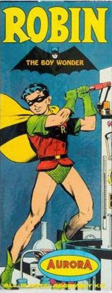 Robin Batman Aurora Plastic Model Kit Toy Not Put Together in Box 1966 Vintage DC Comics