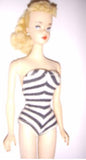 Vintage Mattel Barbie #3 Blonde Ponytail Doll in Original Box 1959