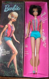 Vintage American Girl Brunette Dark Brown Barbie Doll w Box Side Part 1964